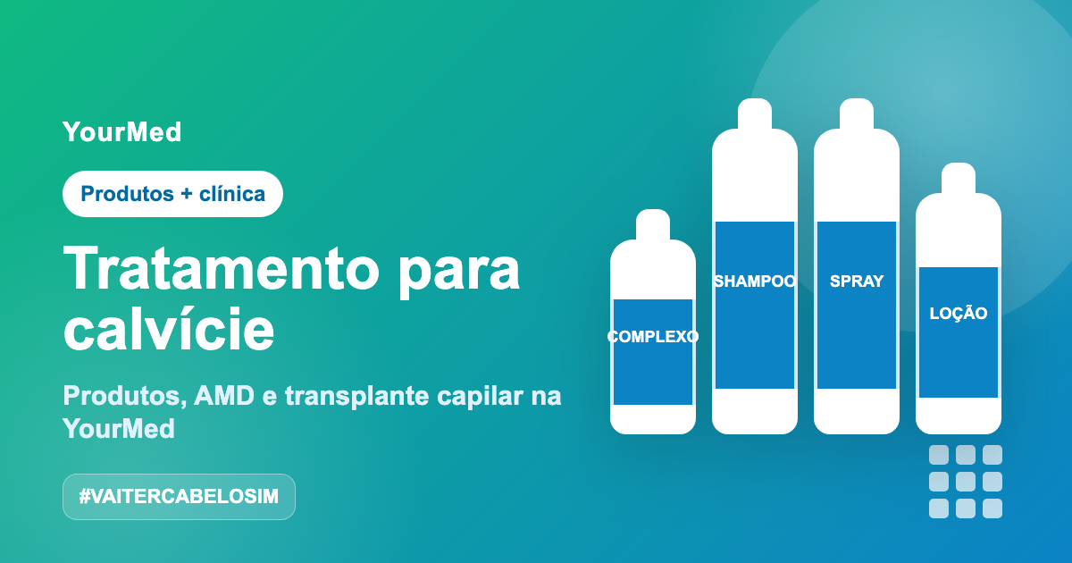 Imagem de destaque YourMed VaiTerCabeloSim sobre Tratamento para calvície
