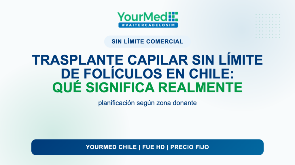 Trasplante capilar sin límite de folículos en Chile: qué significa realmente | YourMed Chile FUE HD