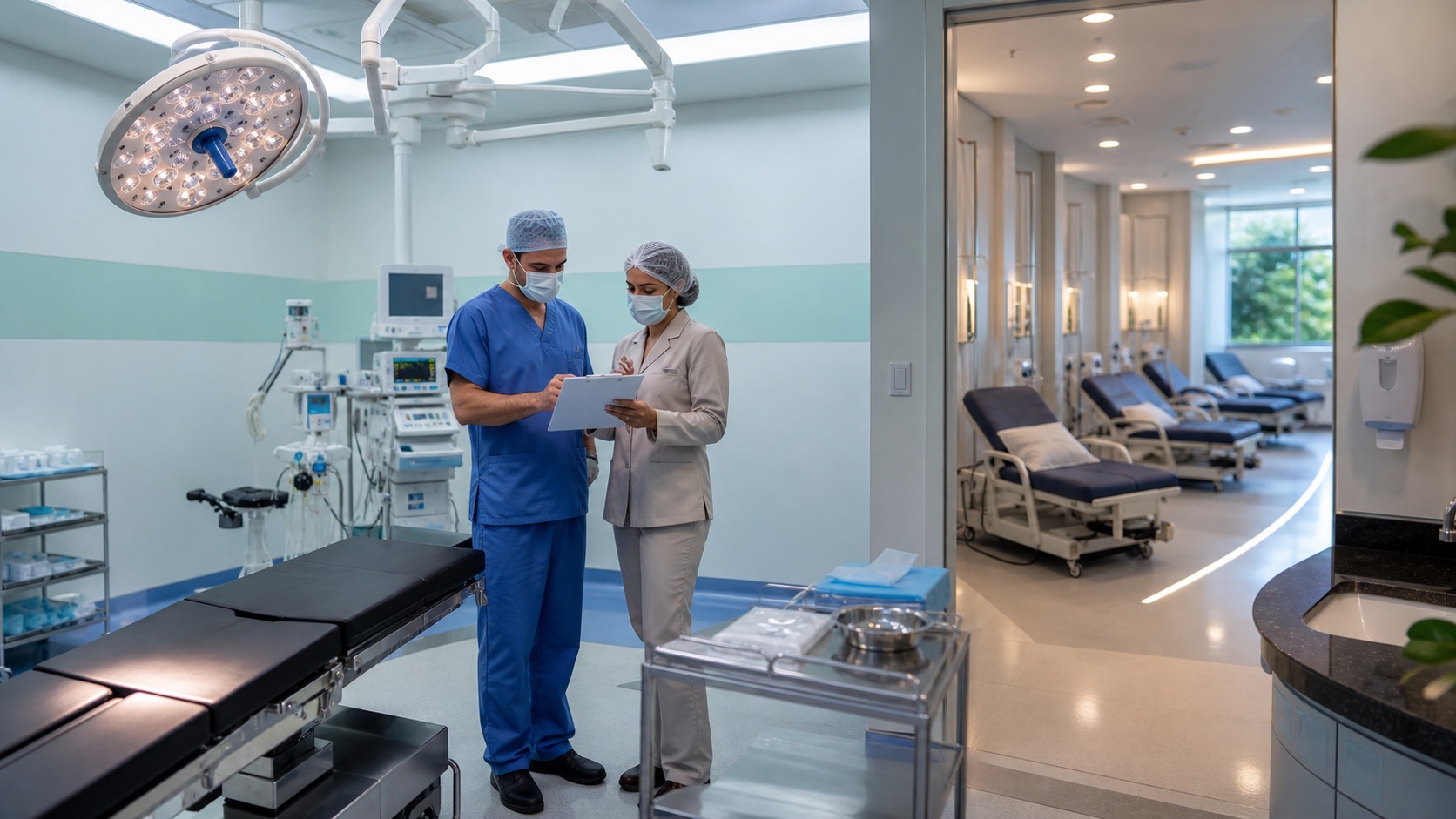 Equipe avalia hospital-dia para cirurgia plástica em Guarulhos