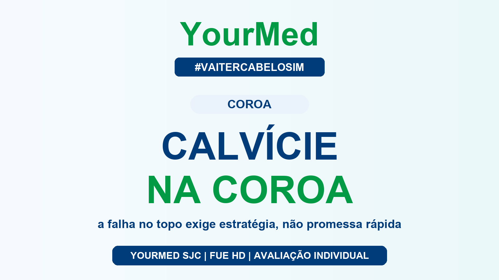 Calvície na coroa em São José dos Campos: quando o transplante capilar pode ajudar? - YourMed São José dos Campos