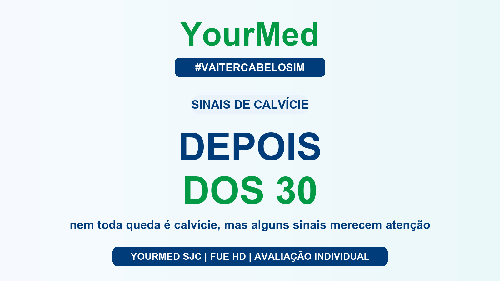 Queda de cabelo depois dos 30 em São José dos Campos: quando ligar o alerta? - YourMed São José dos Campos